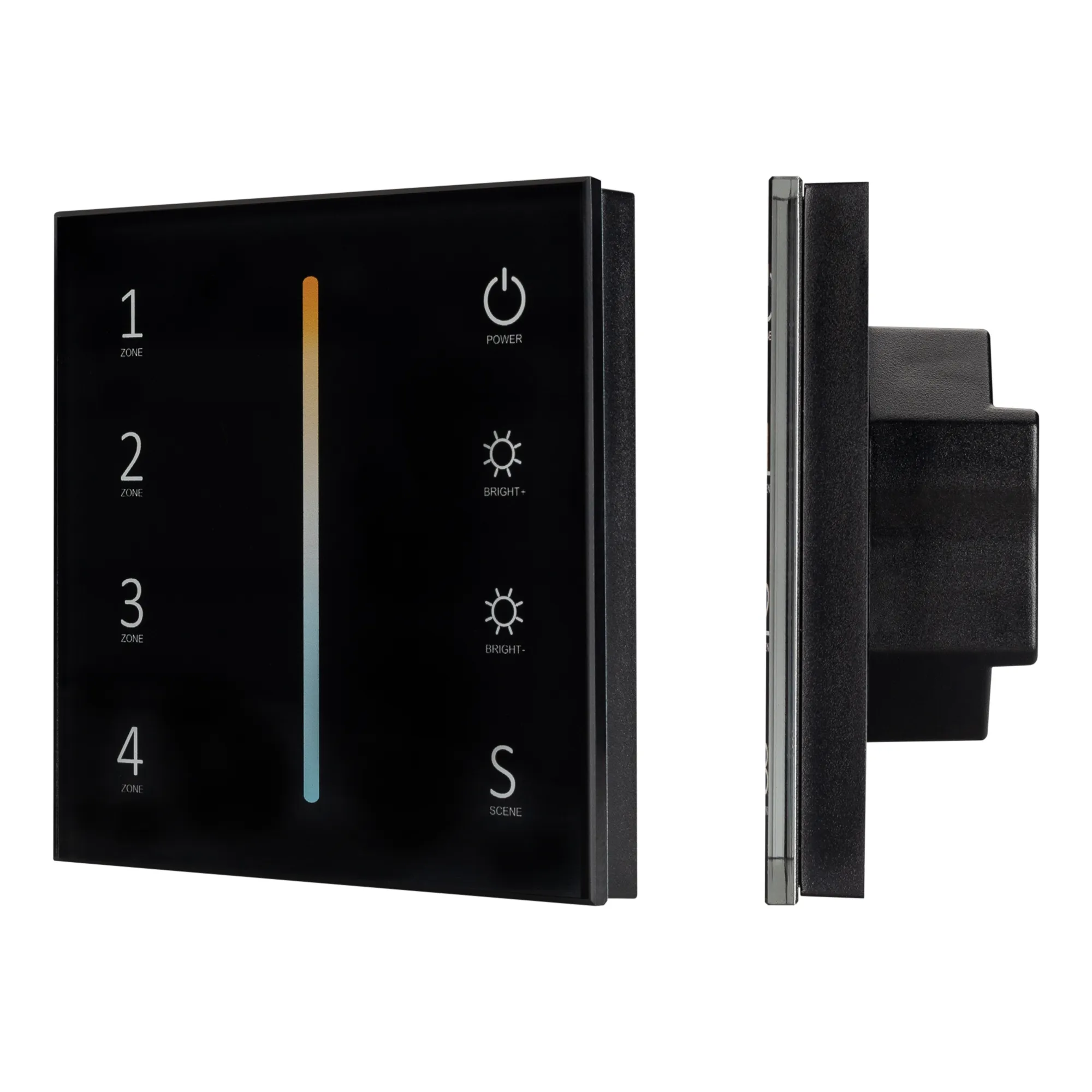 Панель Sens SMART-P43-MIX Black (230V, 4 зоны, 2.4G) (Arlight, IP20 Пластик, 5 лет) - изображение товара