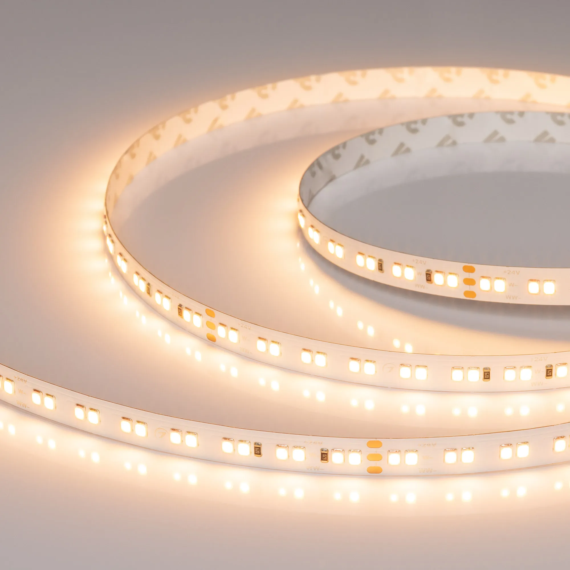 Лента UL-A160-10mm 24V Warm-MIX (15 W/m, IP20, 5m) (Arlight, Изменяемая ЦТ)