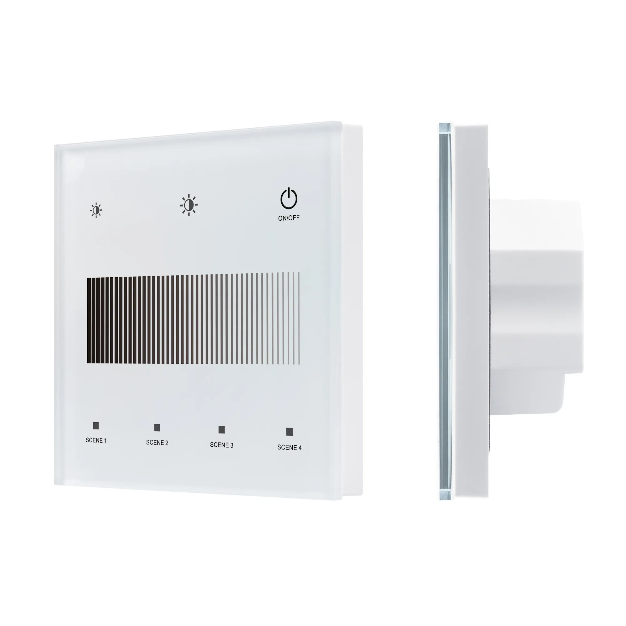 INTELLIGENT ARLIGHT Сенсорная панель SMART-DALI-301-11-1G-4SC-DIM-IN White (BUS/24V, Touch, 2.4G) (IARL, IP20 Пластик, 5 лет) - изображение товара