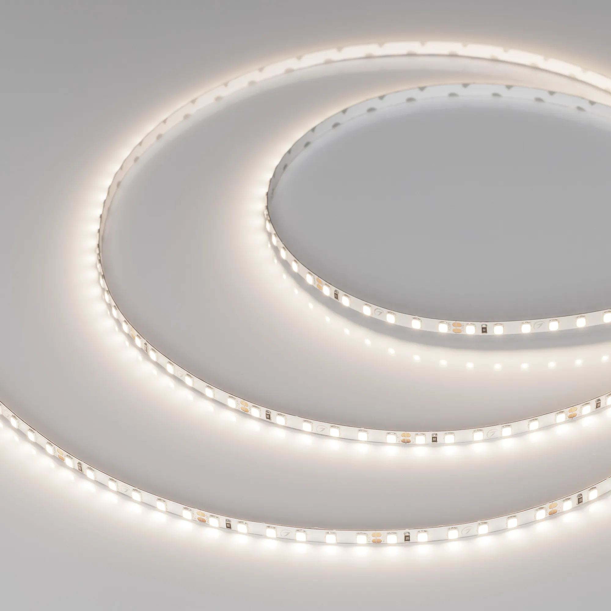Лента светодиодная RT-A120-5mm 24V Day4000 (9.6 W/m, IP20, 2835, 5m) (Arlight, узкая)