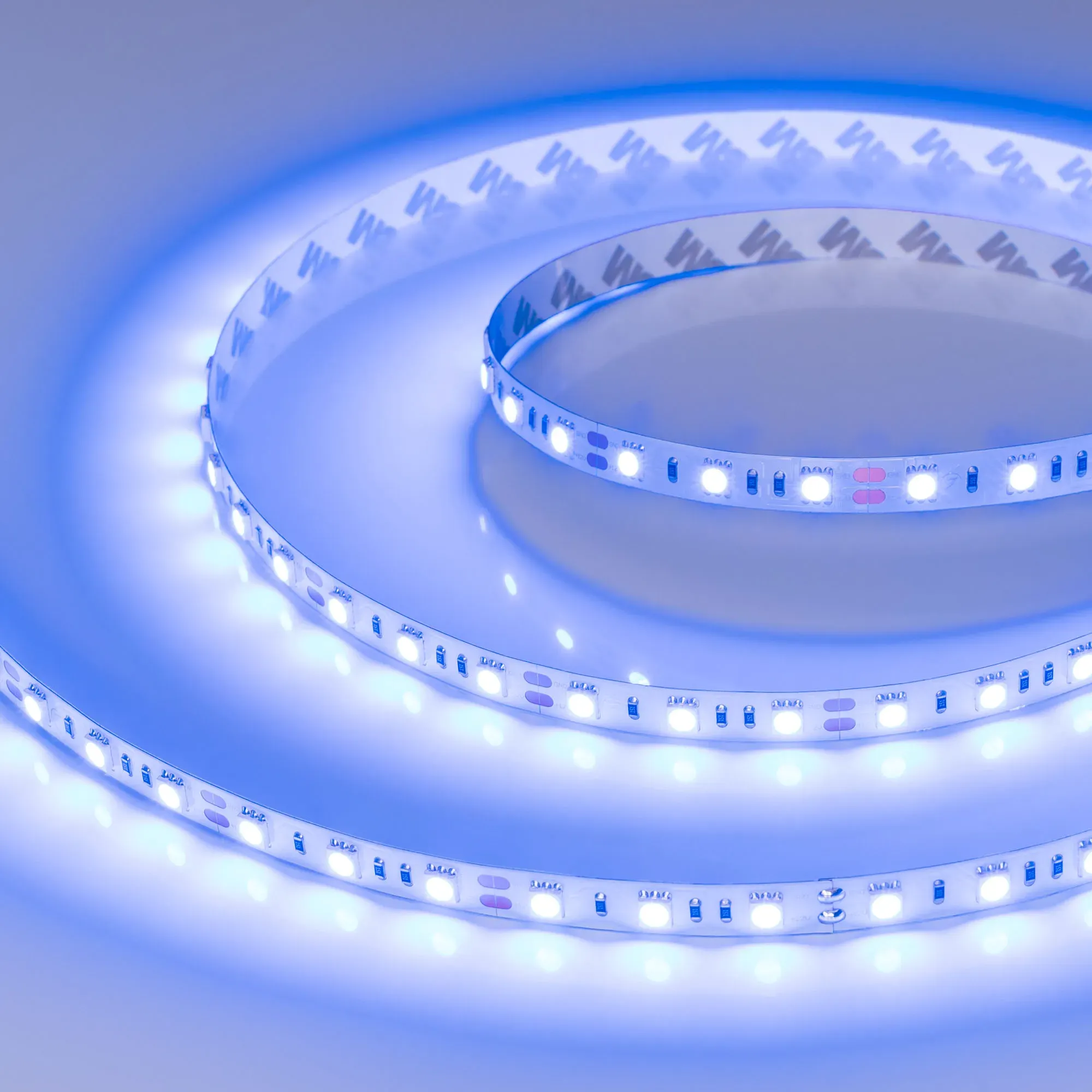 Лента светодиодная RT-B60-10mm 12V Blue (14.4 W/m, IP20, 5060, 5m) (Arlight, Открытый) - изображение товара