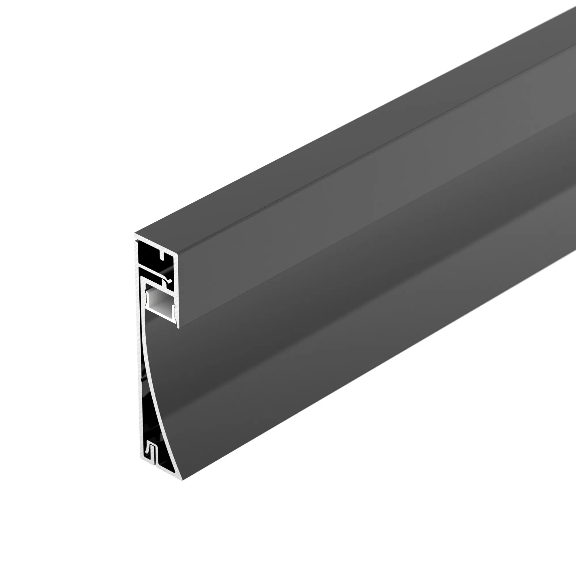 Профиль PLINTUS-H54-2000 BLACK (Arlight, Алюминий) - изображение товара