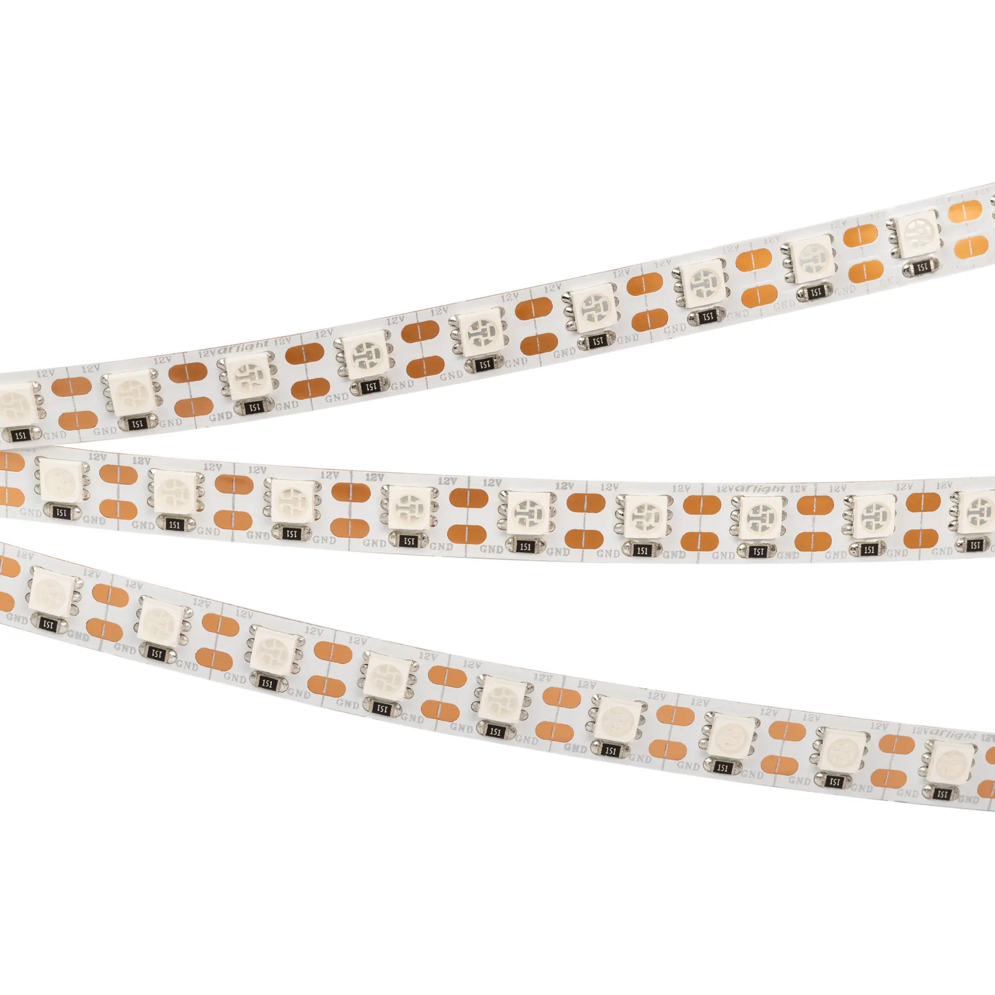 Лента светодиодная RT 2-5000 12V Cx1 Green 2x (5060, 360 LED, LUX) (Arlight, 15.6 Вт/м, IP20) - изображение товара