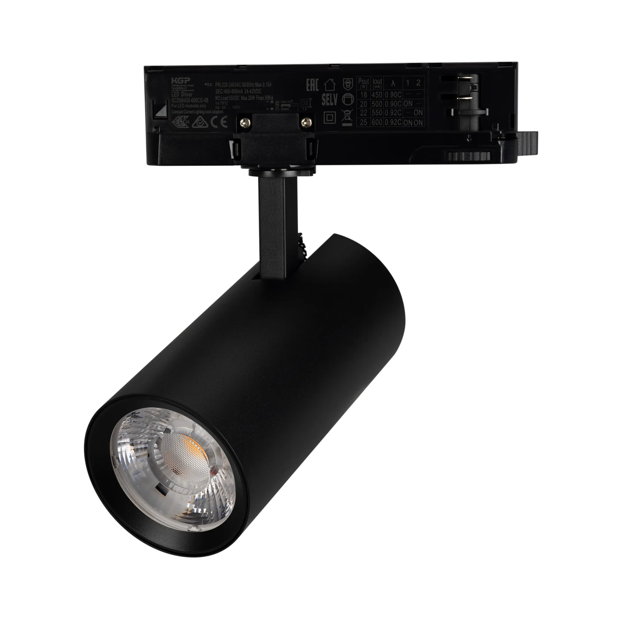 Светильник LGD-GERA-4TR-R74-20W Day4000 (BK, 15 deg, 230V) (Arlight, IP20 Металл, 5 лет)