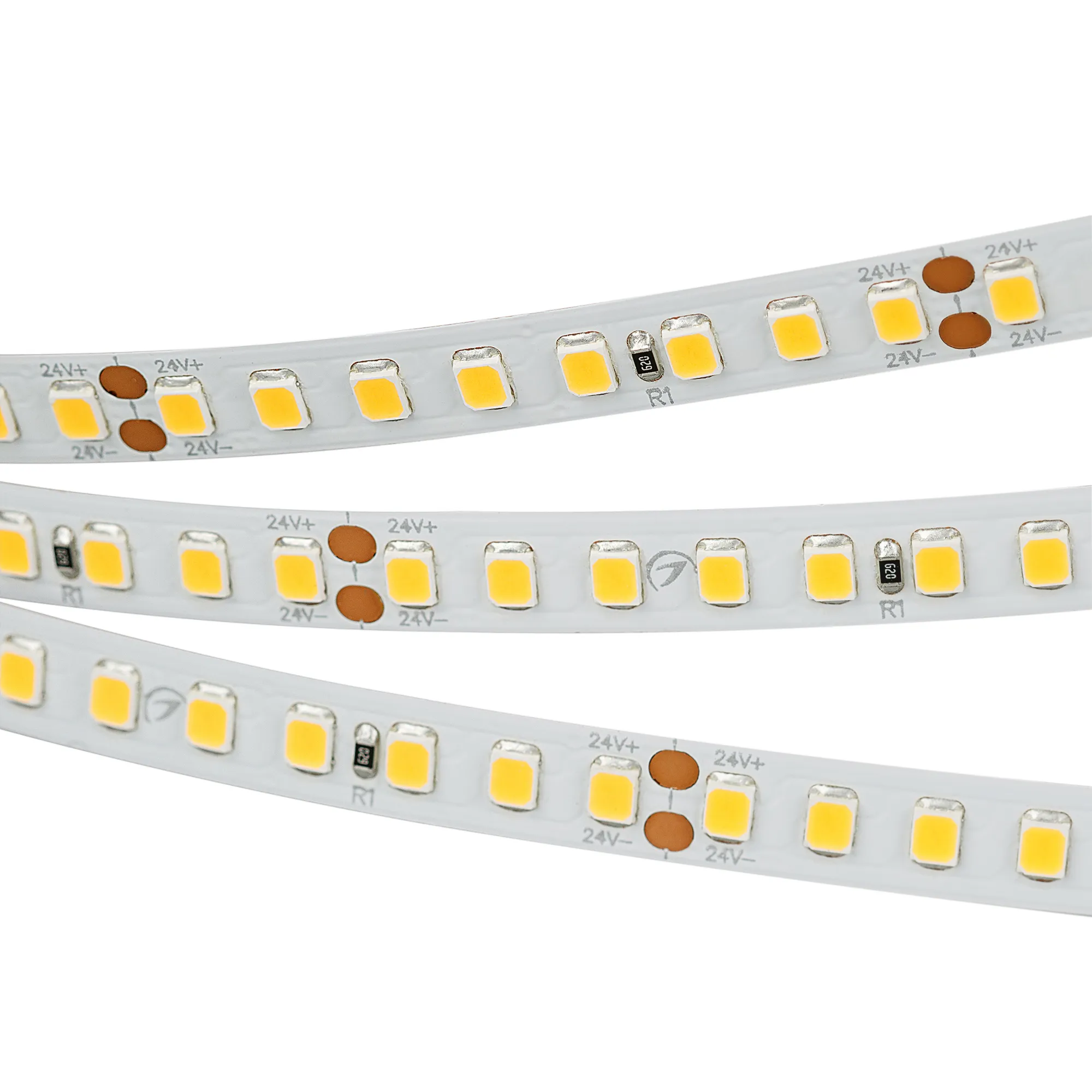 Лента светодиодная RT 2-5000 24V Cool 8K 2x (2835, 160 LED/m, LUX) (Arlight, 12 Вт/м, IP20)