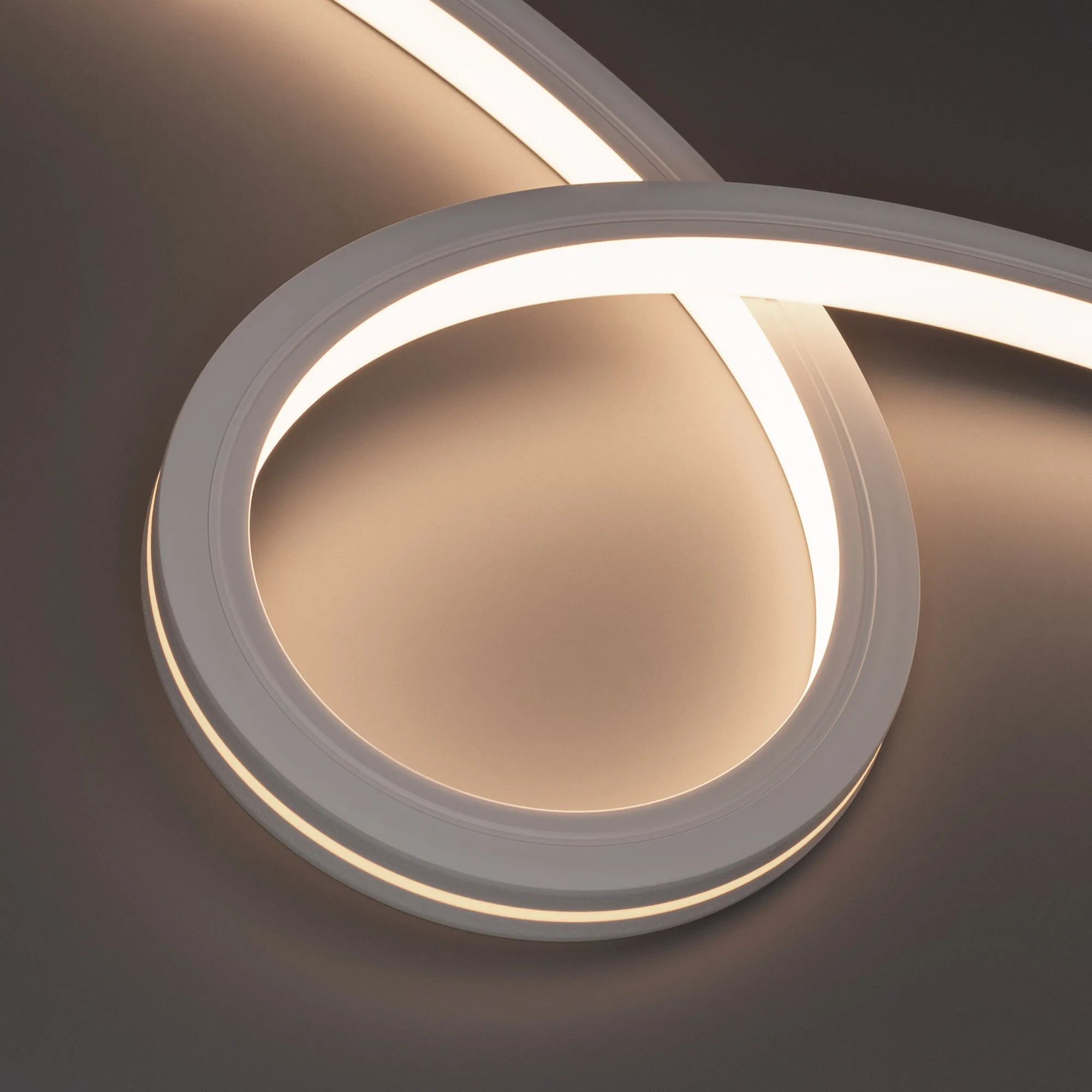 Лента светодиодная герметичная MOONLIGHT-TOP-X280-20x20mm 24V Warm3500 (10 W/m, IP67, 15m, wire x1) (Arlight, Вывод боковой, 5 лет)