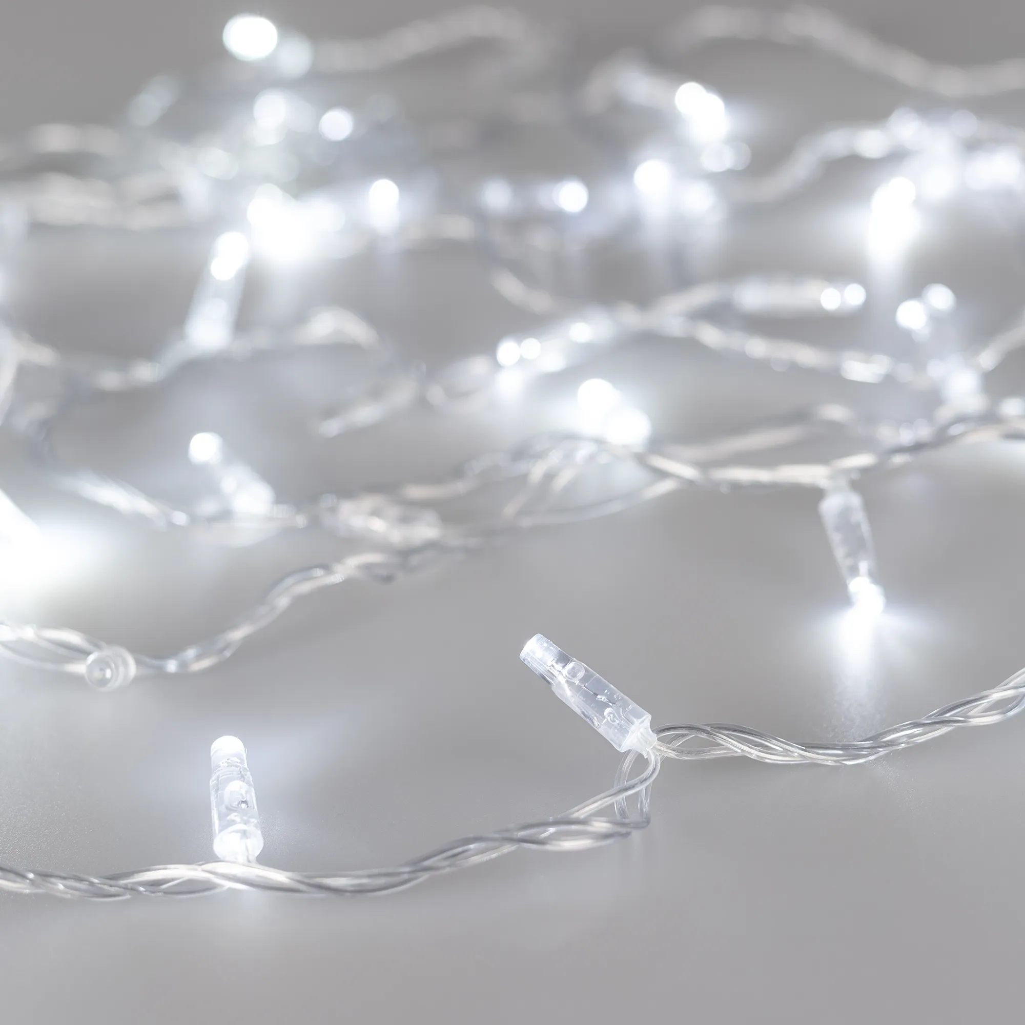 Светодиодная гирлянда ARD-STRING-CLASSIC-1000-CLEAR-100LED-PULSE White (230V, 7W) (Ardecoled, IP65) - изображение товара