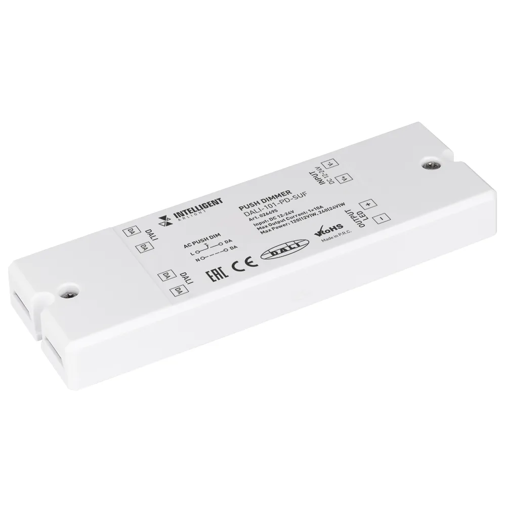 INTELLIGENT ARLIGHT Диммер DALI-101-PD-SUF (12-24V, 10A) (IARL, IP20 Пластик, 3 года) - изображение товара