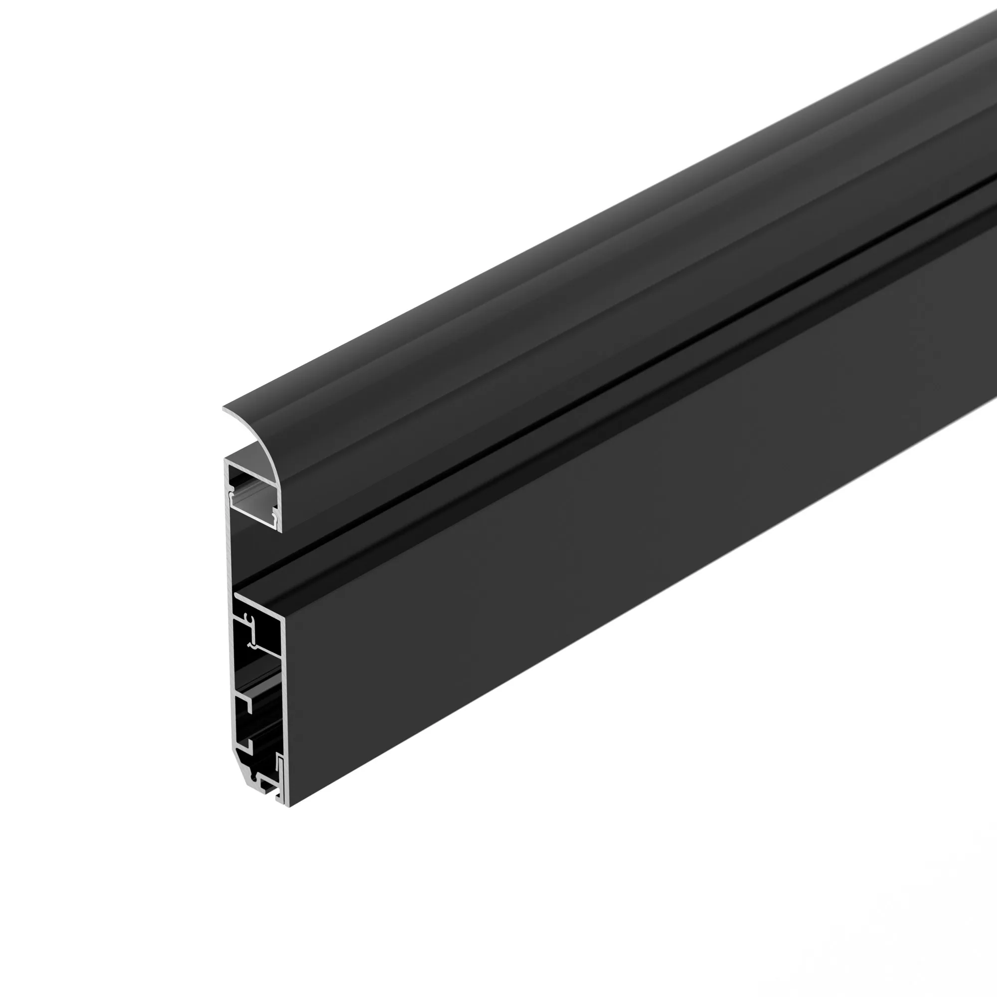 Профиль PLINTUS-H80-2000 BLACK (Arlight, Алюминий) - изображение товара