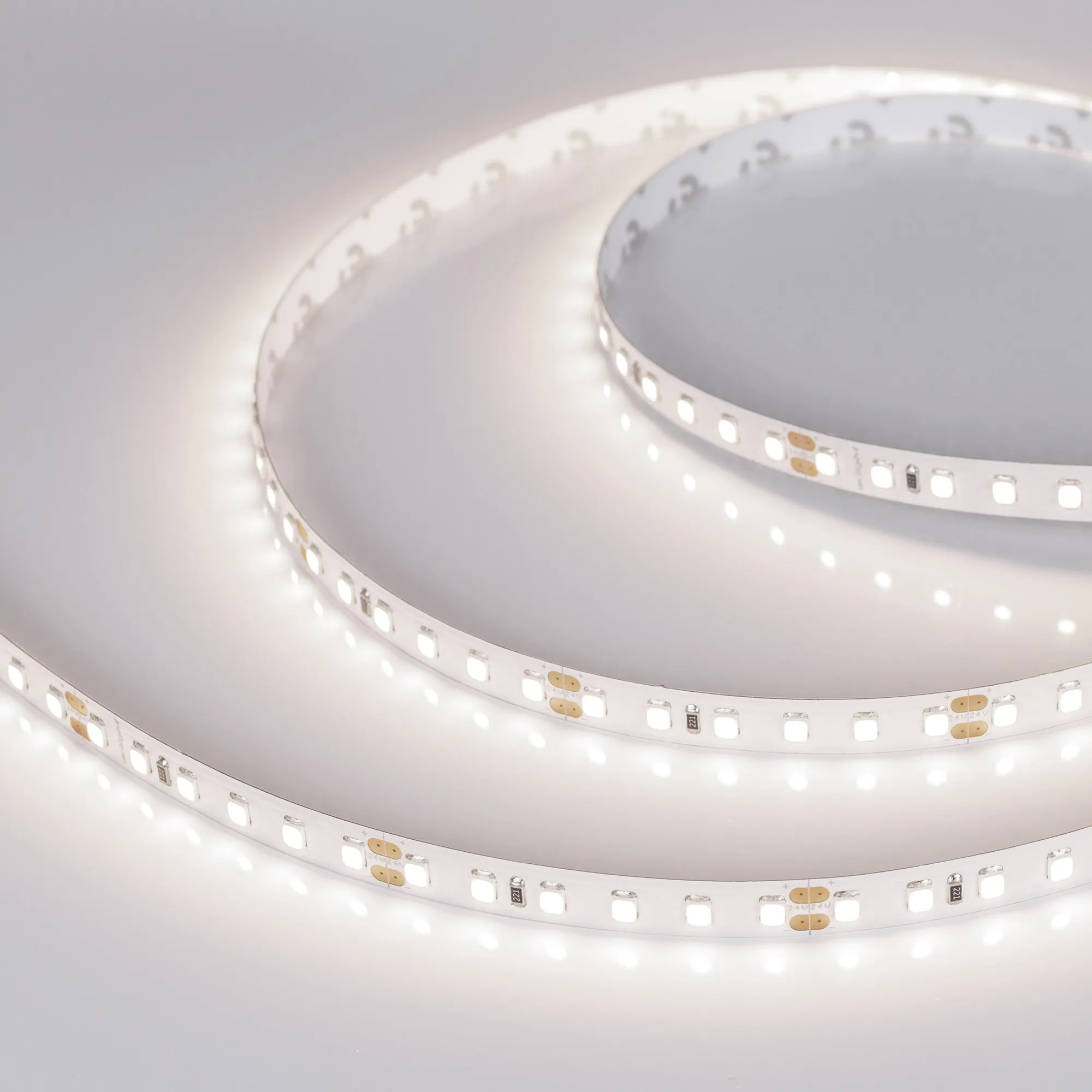 Лента светодиодная RT-A120-8mm 24V Day4000 (14.4 W/m, IP20, 2835, 5m) (Arlight, Открытый)