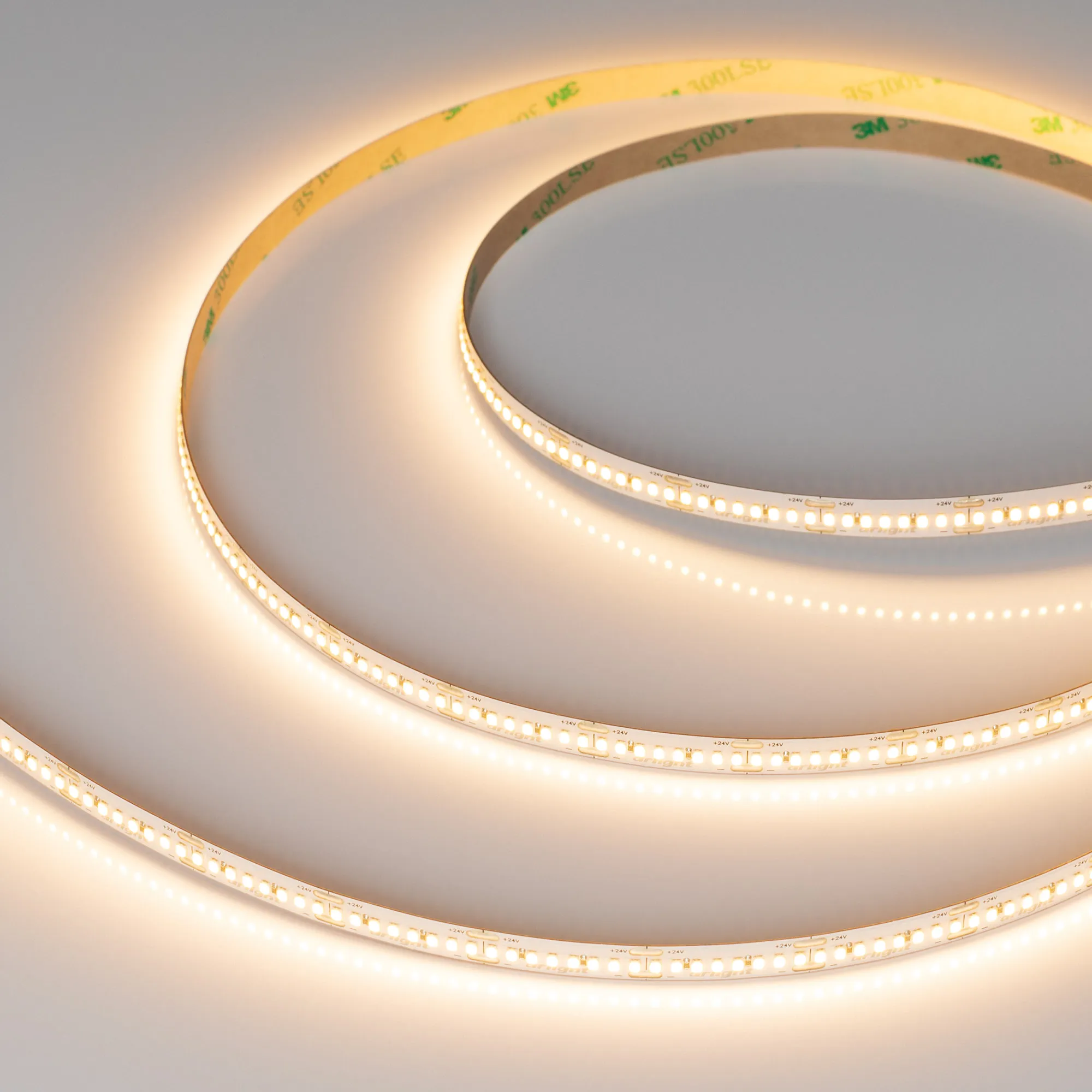 Лента светодиодная MICROLED-M320-8mm 24V Warm2700 (8 W/m, IP20, 2216, 5m) (Arlight, 130 лм/Вт)