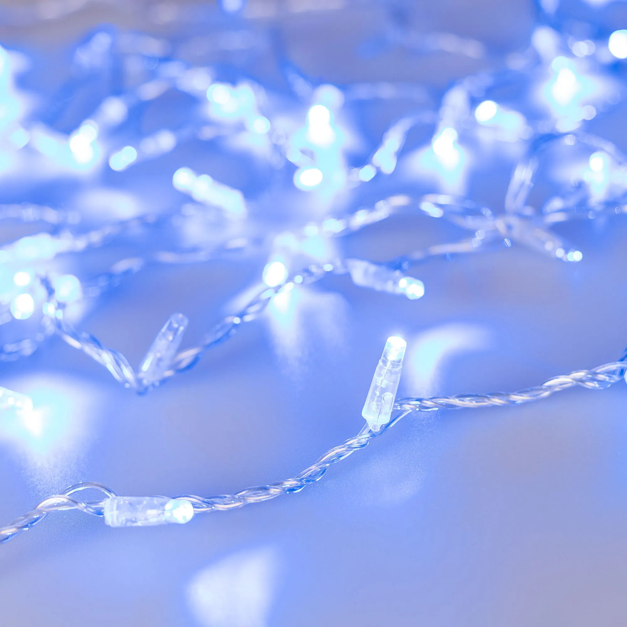 Светодиодная гирлянда ARD-STRING-CLASSIC-1000-CLEAR-100LED-PULSE Blue (230V, 7W) (Ardecoled, IP65) - изображение товара