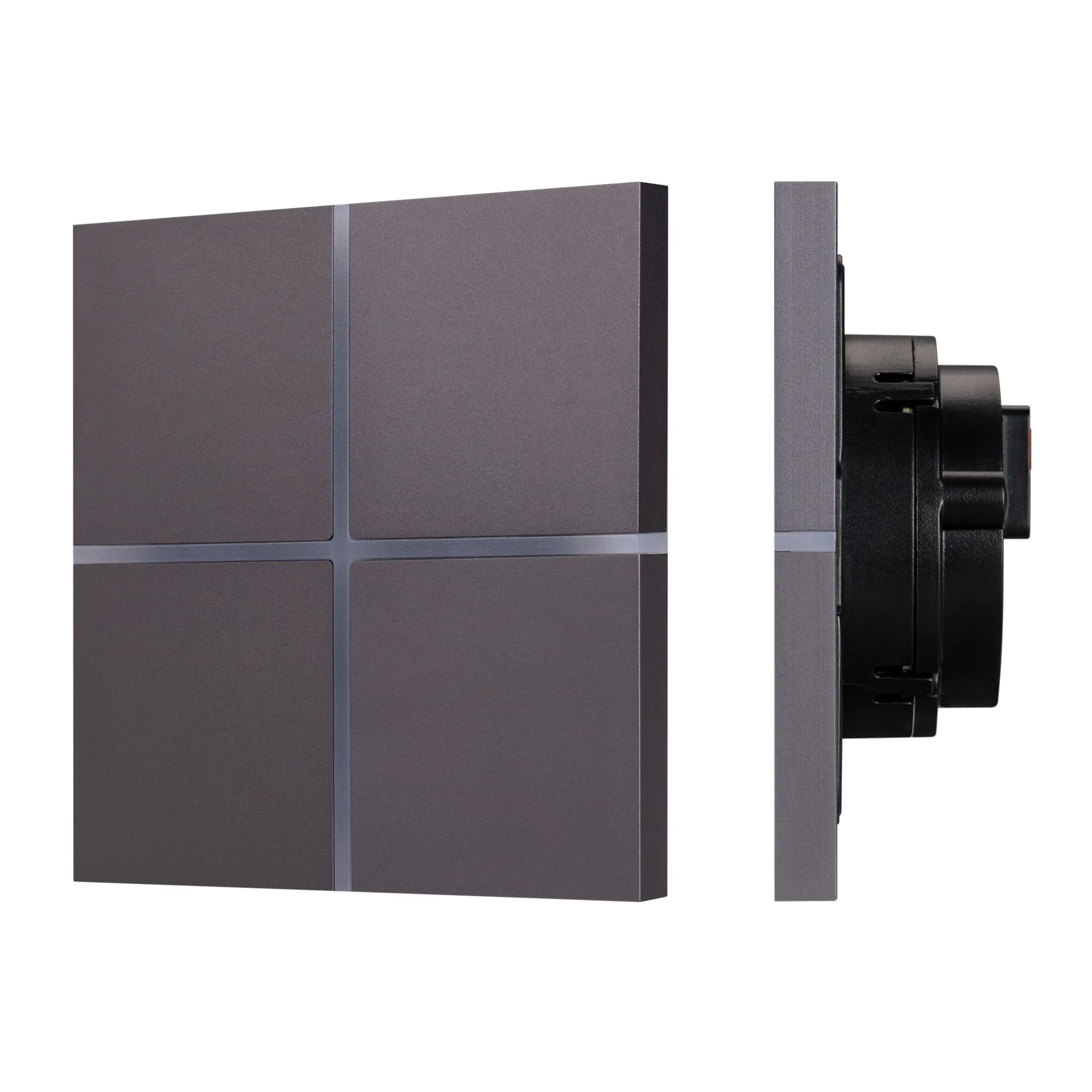INTELLIGENT ARLIGHT Сенсорная панель KNX-304-13-IN Grey (BUS, Frameless) (IARL, IP20 Металл, 2 года) - изображение товара