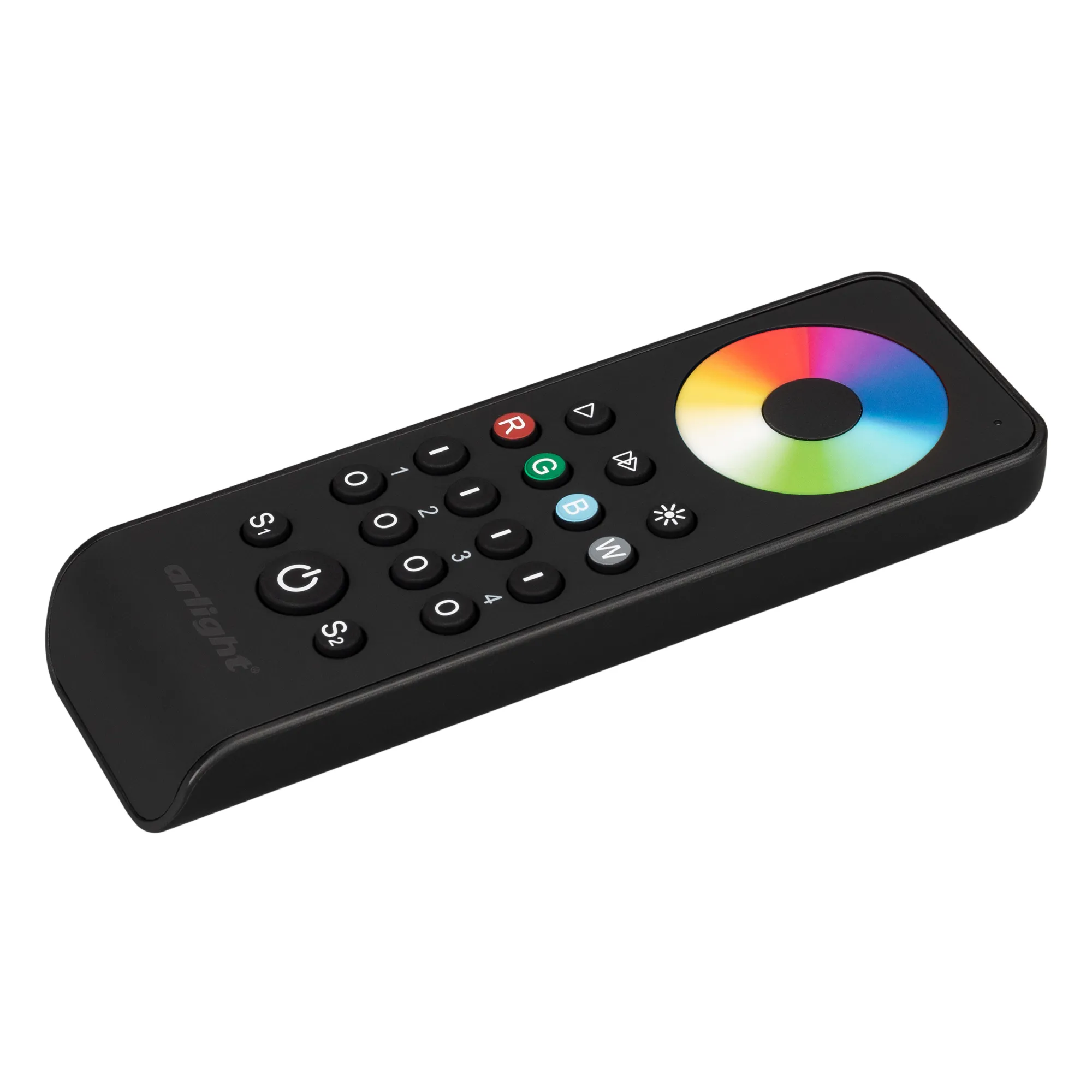Пульт SMART-R43-RGBW Black (4 зоны, 2.4G) (Arlight, IP20 Пластик, 5 лет) - изображение товара