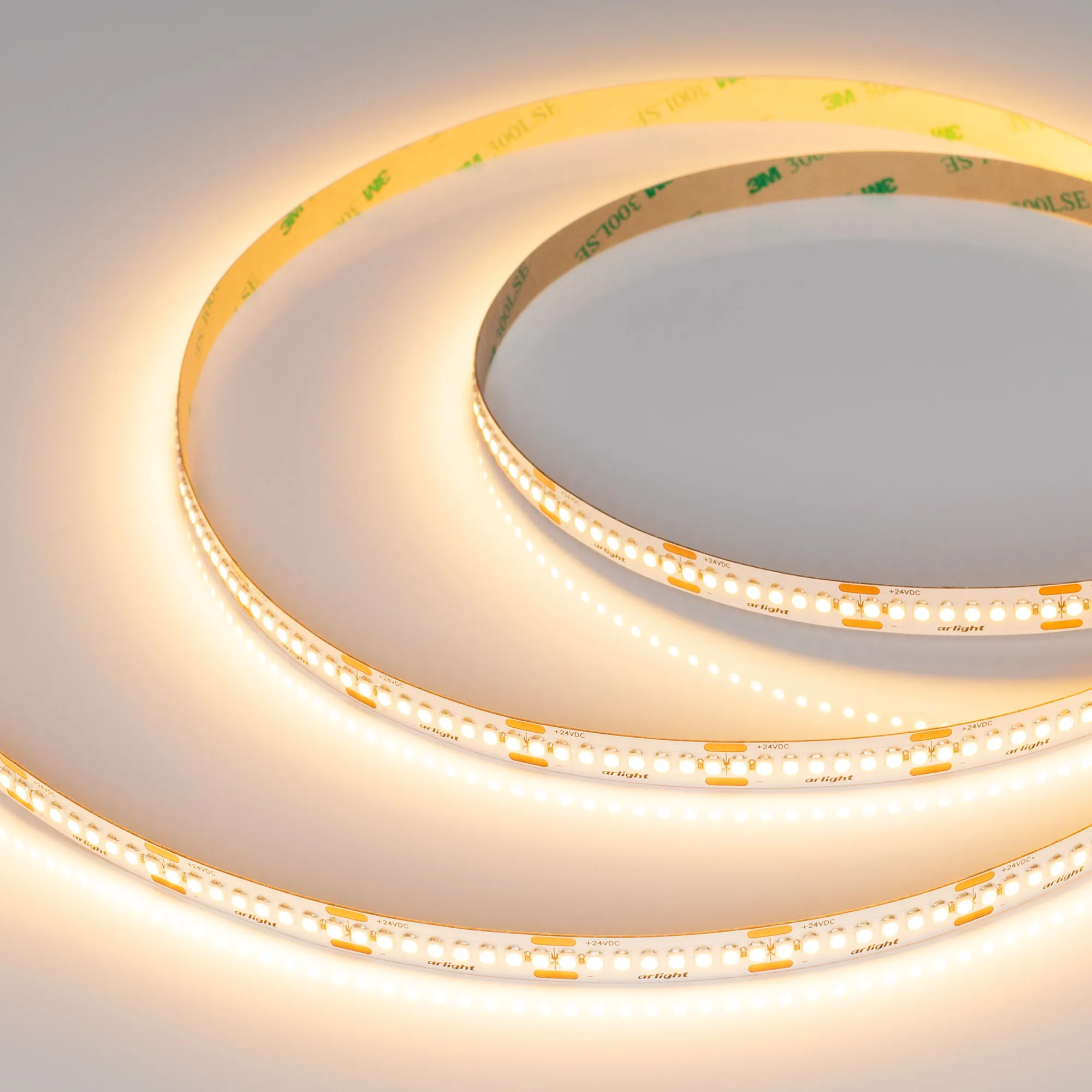Лента UL-A240-10mm 24V Warm2700 (19 W/m, IP20, 5m) (Arlight, 7 лет)