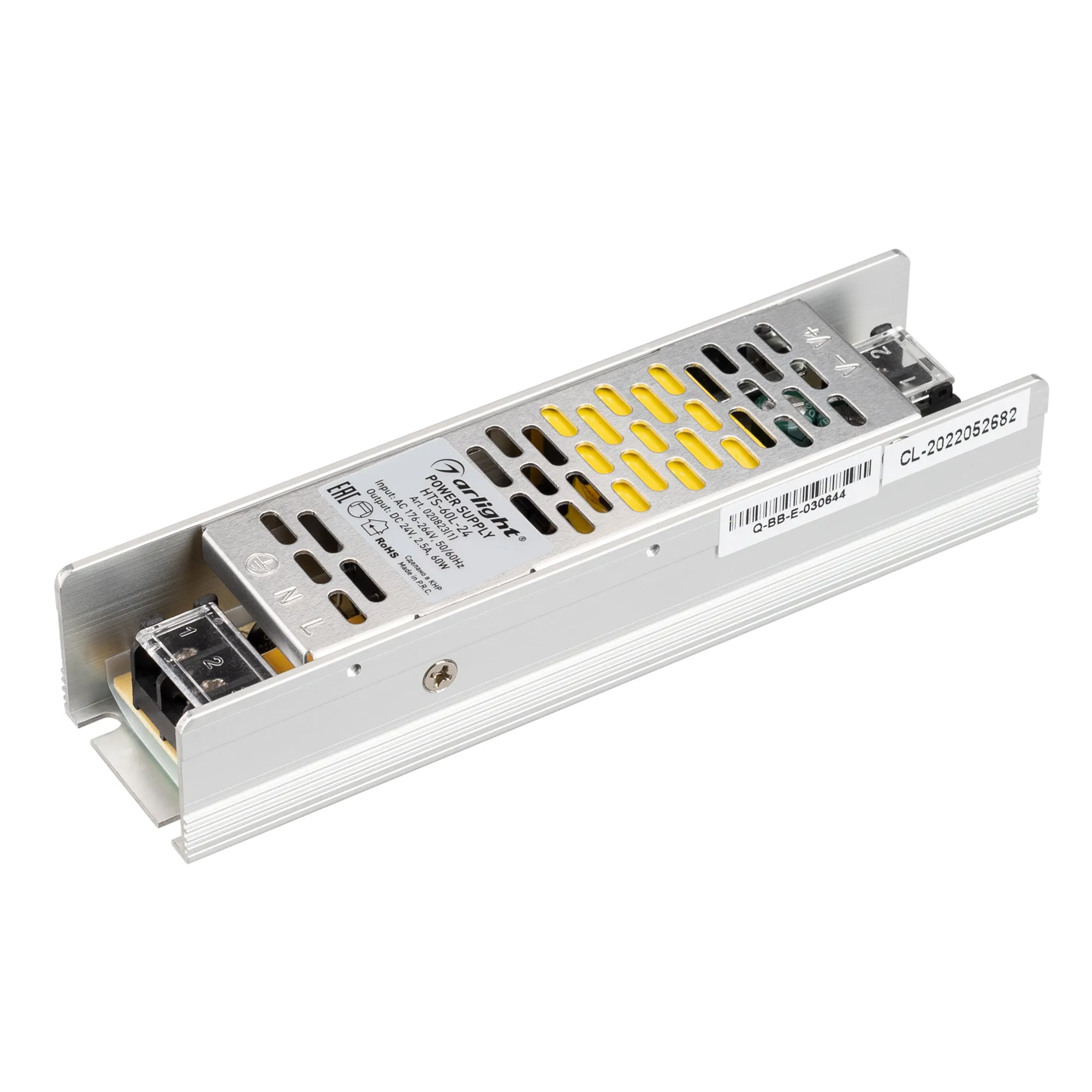 Блок питания HTS-60L-24 (24V, 2.5A, 60W) (Arlight, IP20 Сетка, 3 года) - изображение товара