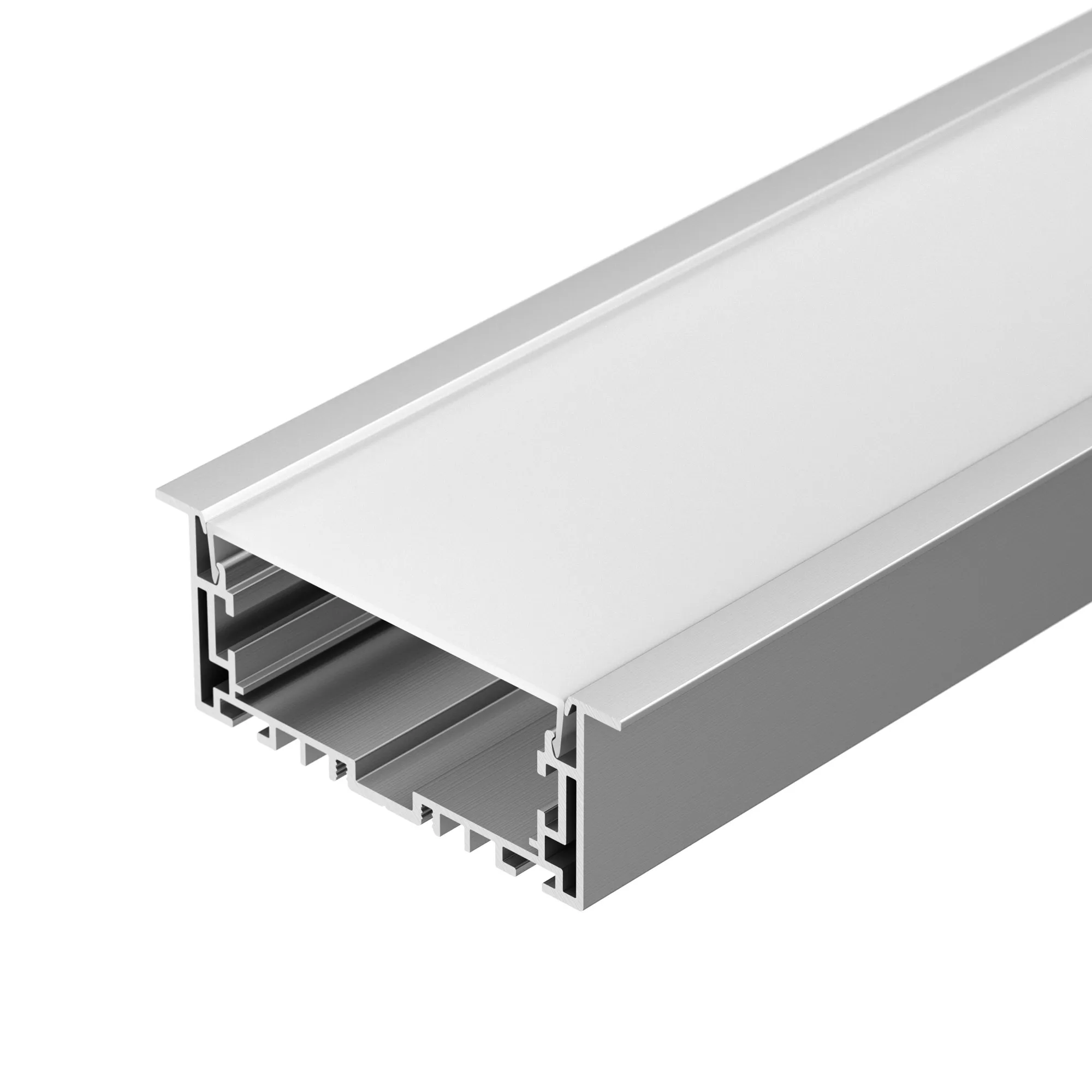 Профиль с экраном S2-LINIA94-F-2500 ANOD+OPAL (Arlight, Алюминий) - изображение товара