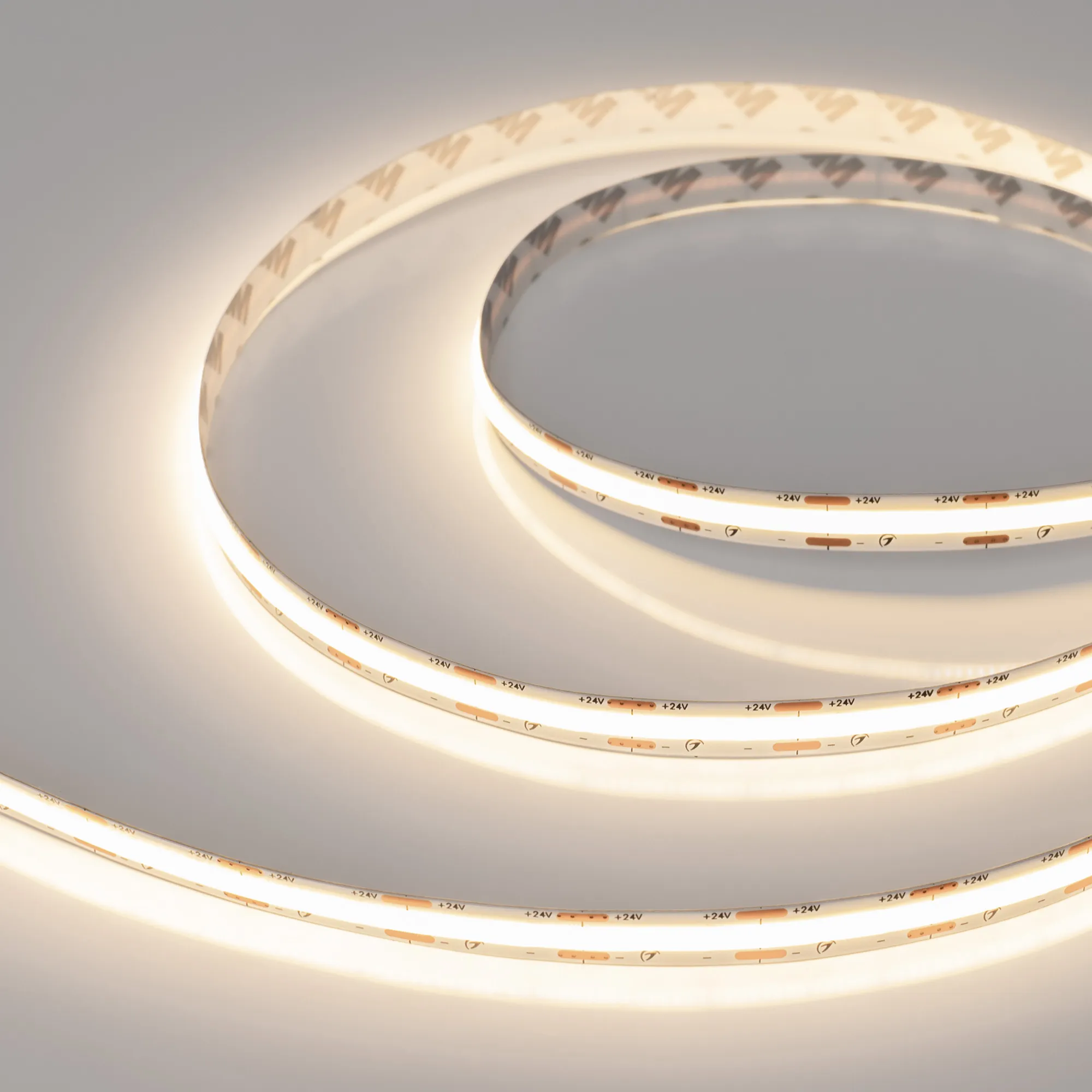 Лента светодиодная COB-X560-10mm 24V Warm3000 (9.6 W/m, IP20, 10m) (Arlight, 5 лет)