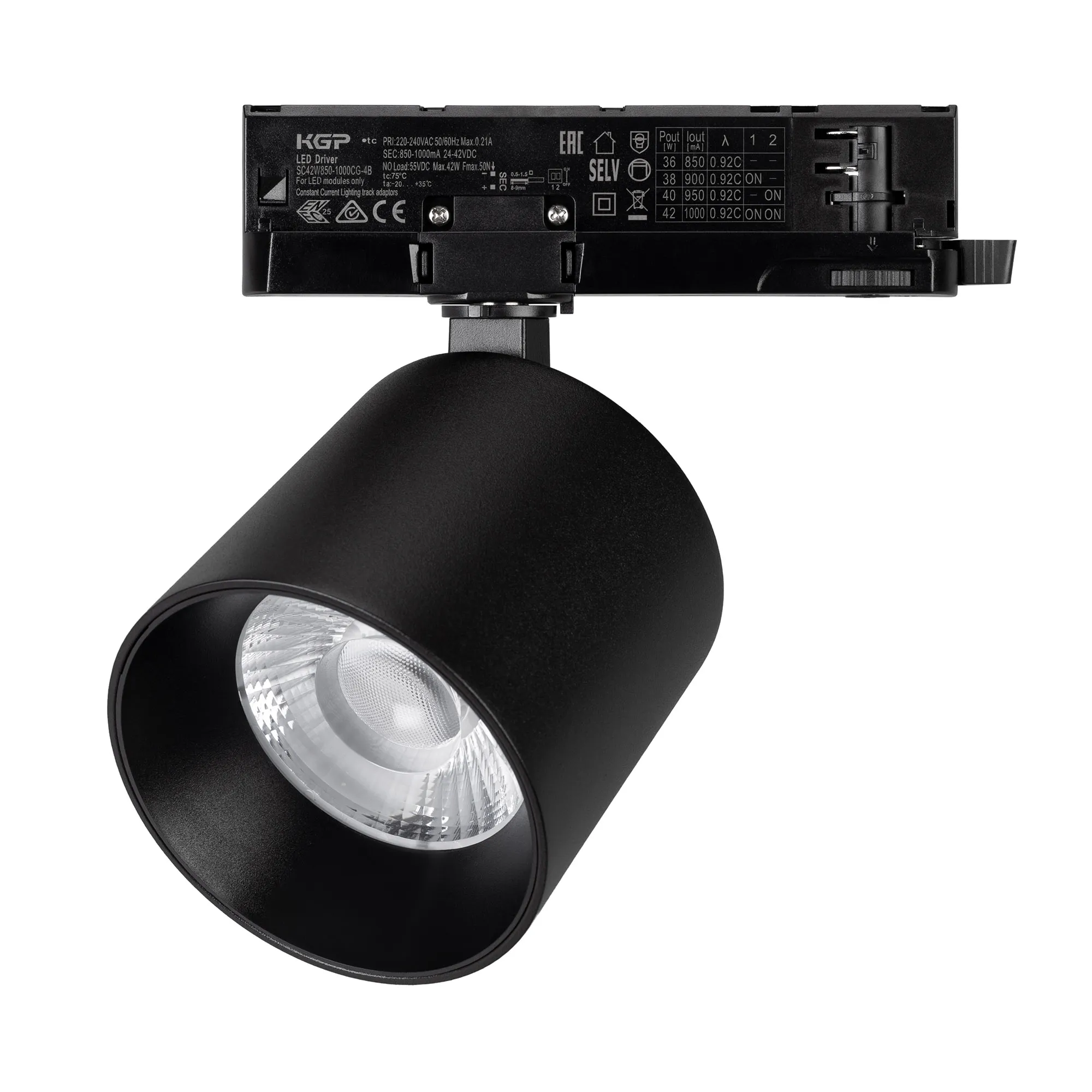 Светильник LGD-DYKE-4TR-R100-36W Day4000 (BK, 50 deg, 230V, DALI) (Arlight, IP20 Металл, 5 лет)