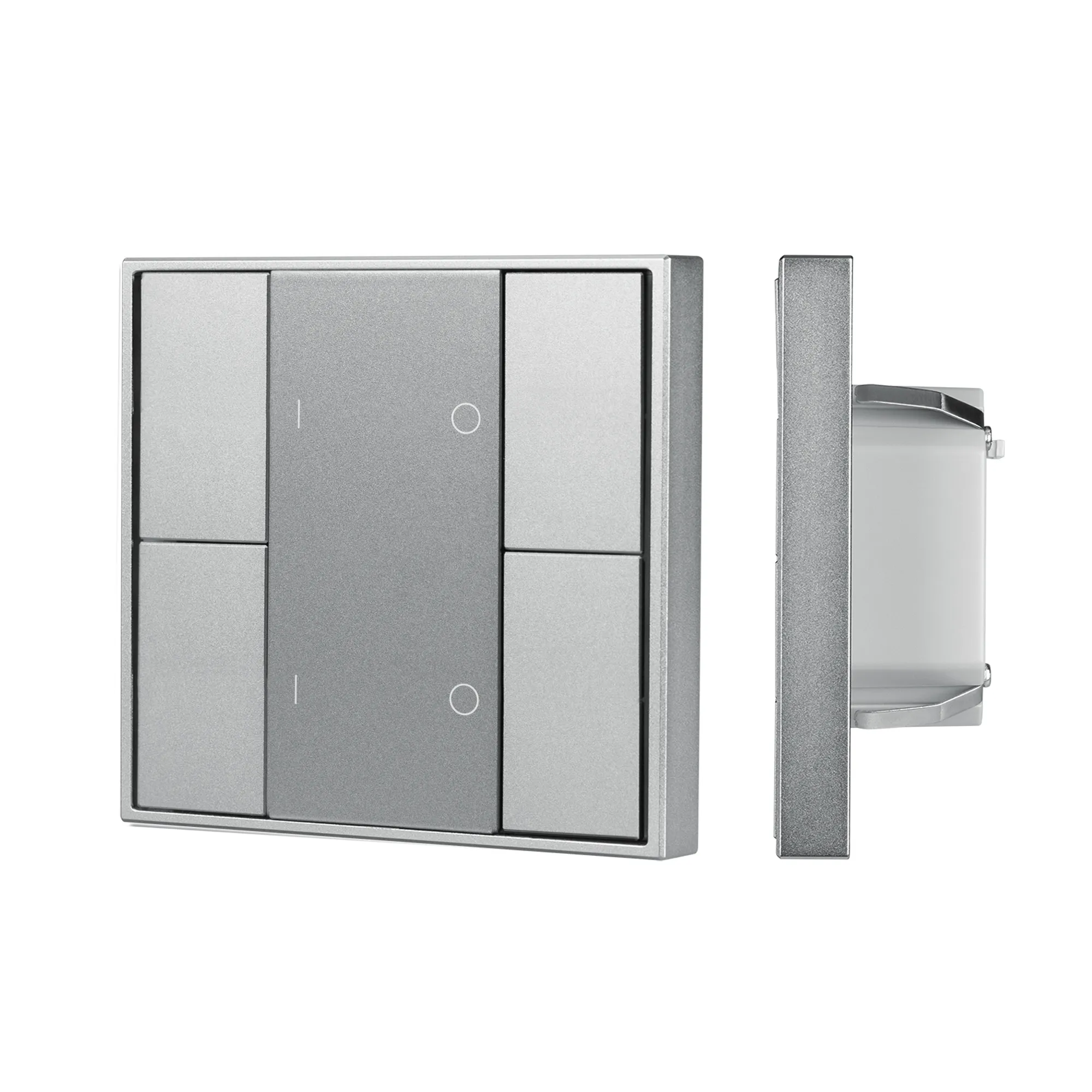 INTELLIGENT ARLIGHT Кнопочная панель DALI-201-23-2G-DIM-DT6-IN Silver (BUS, Frame) (IARL, IP20 Металл, 3 года) - изображение товара