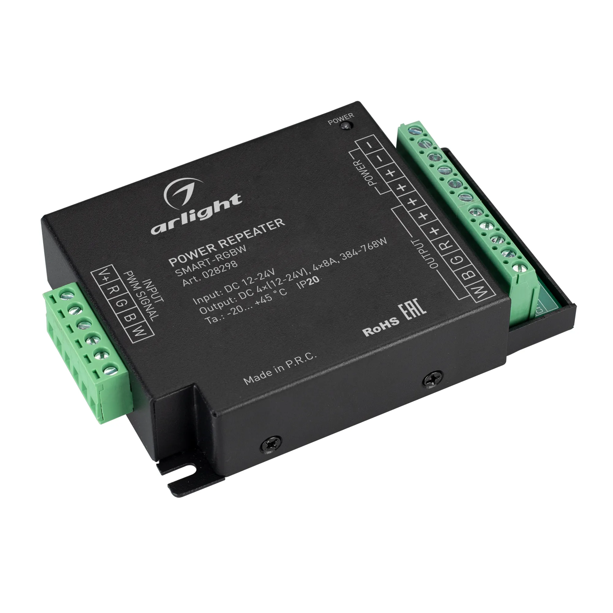 Усилитель SMART-RGBW (12-24V, 4x8A) (Arlight, IP20 Металл, 5 лет) - изображение товара