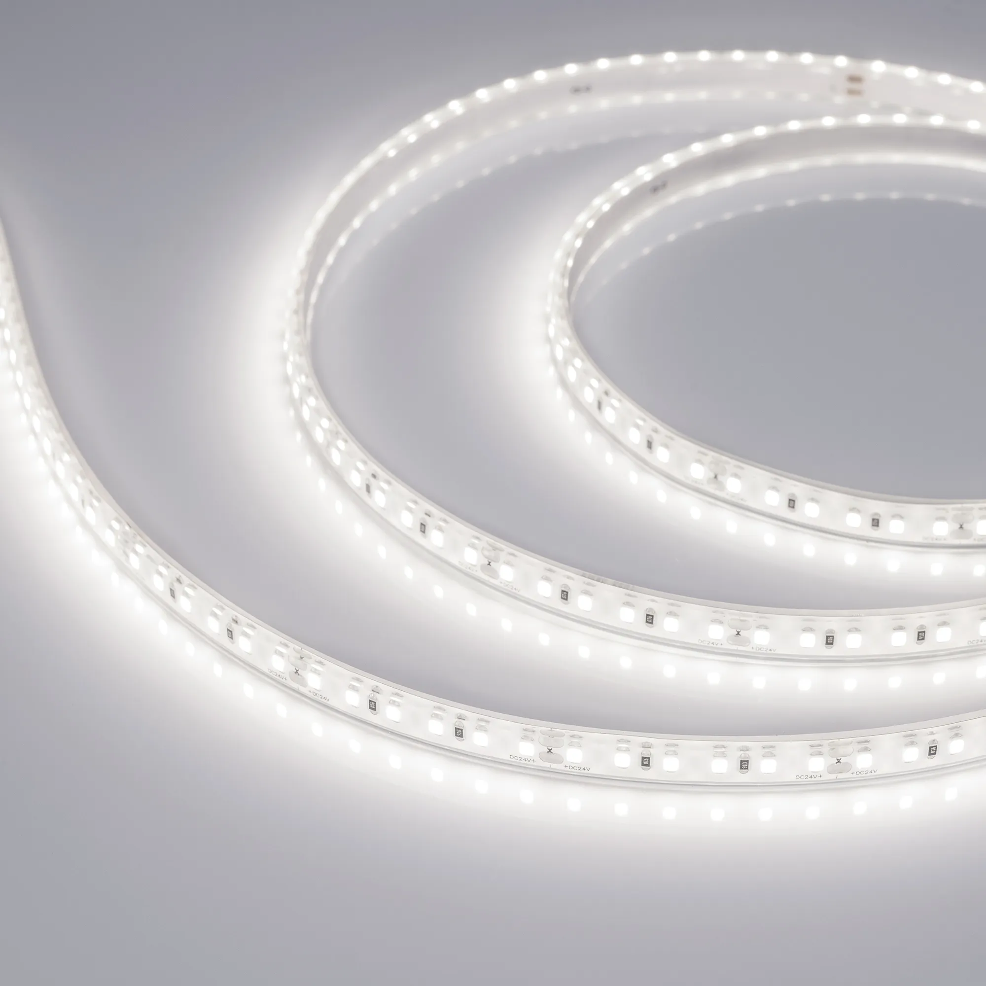 Лента светодиодная герметичная RTW-PU-A120-10.5mm 24V Day4500 (16.8 W/m, IP68, Wire 2m, 5m) (Arlight, -) - изображение товара