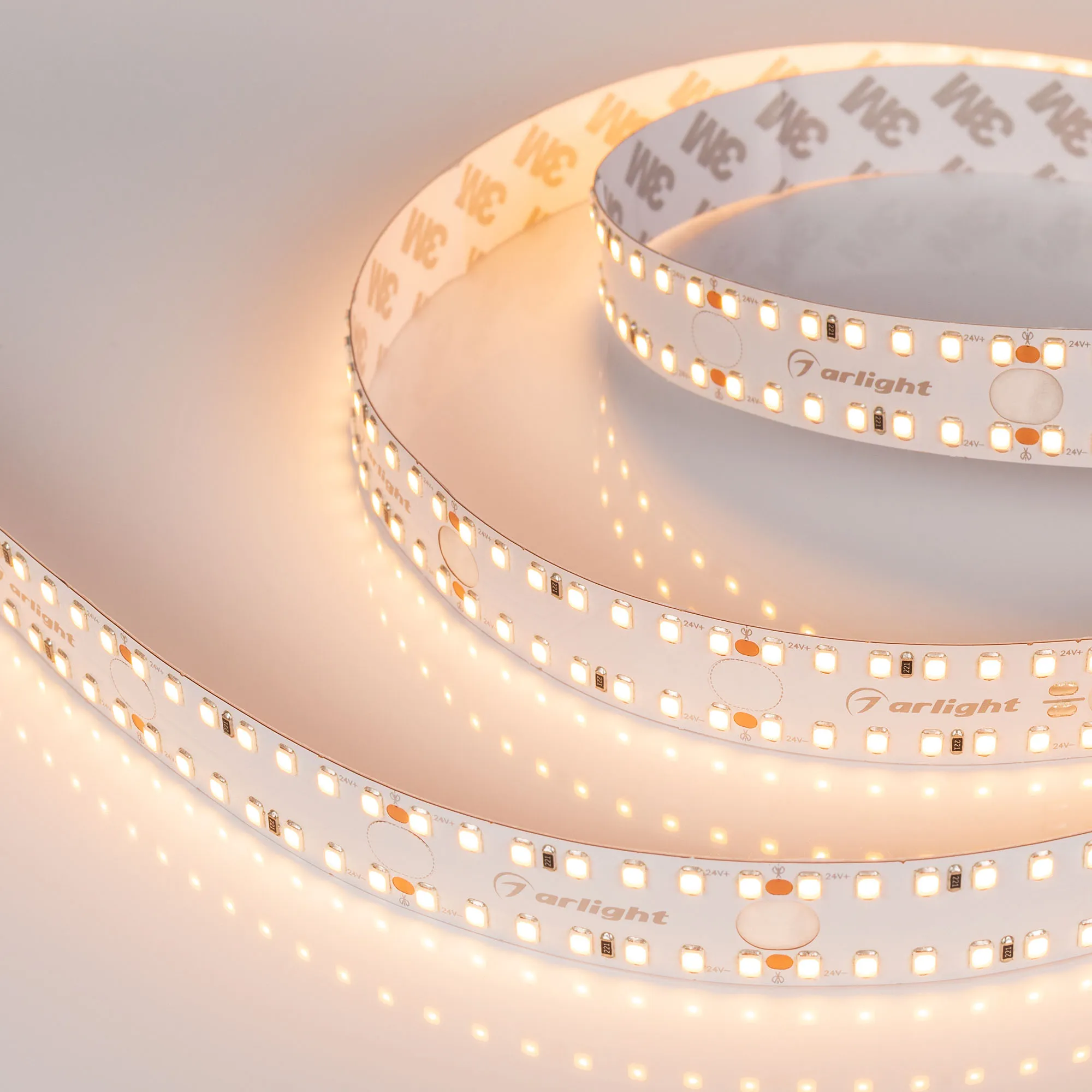 Лента светодиодная S2-2500 24V Warm 3000K 20mm (2835, 280 LED/m, LUX) (Arlight, 20 Вт/м, IP20)