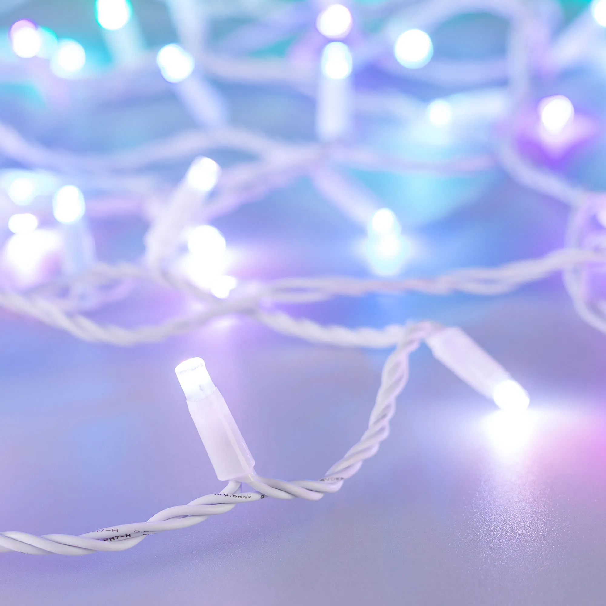 Светодиодная гирлянда ARD-STRING-CLASSIC-10000-WHITE-100LED-LIVE RGB-DMX (24V, 10W) (Ardecoled, IP65) - изображение товара