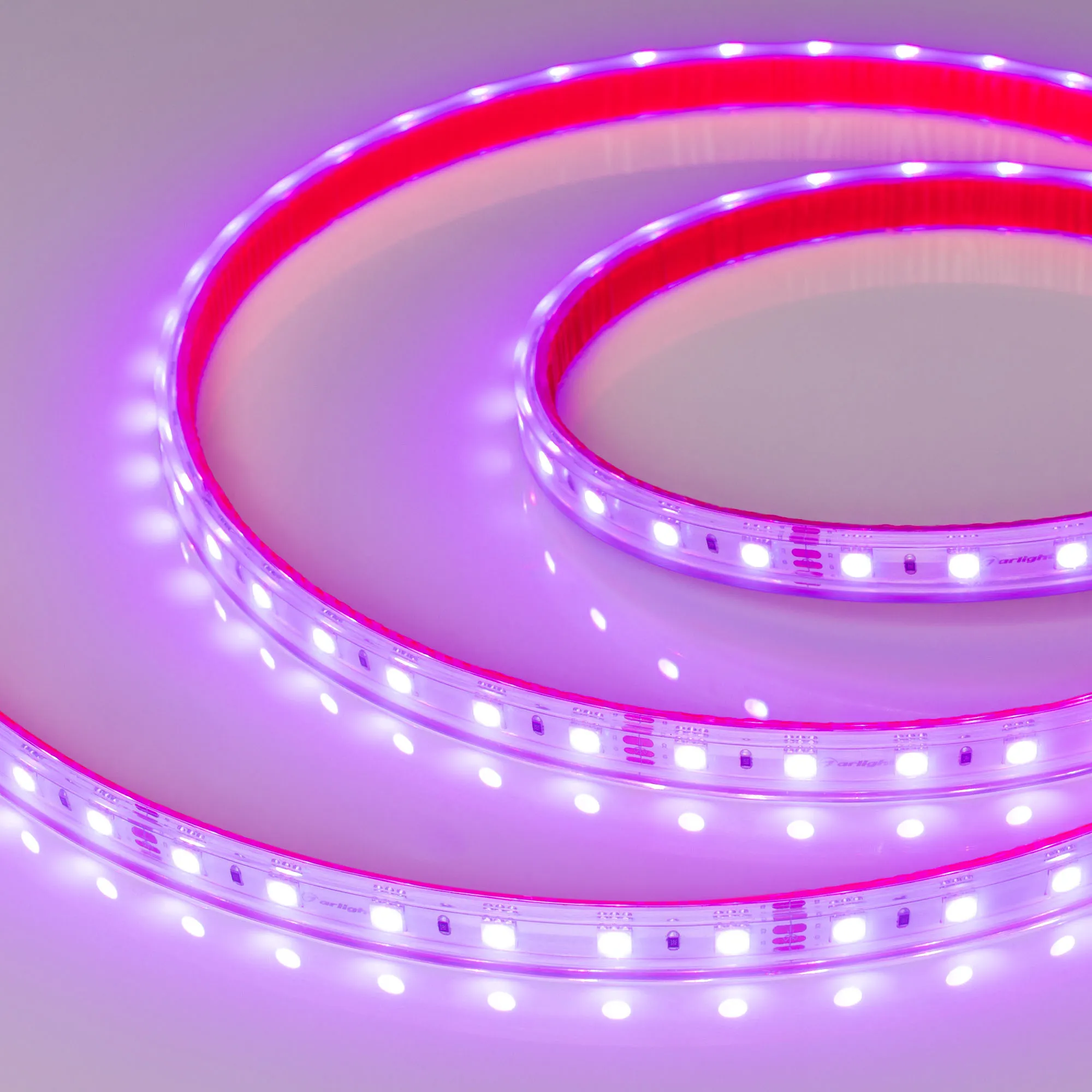 Лента светодиодная герметичная RTW-PS-B60-12mm 24V RGB (14.4 W/m, IP67, 5060, 5m) (Arlight, 14.4 Вт/м, IP67) - изображение товара