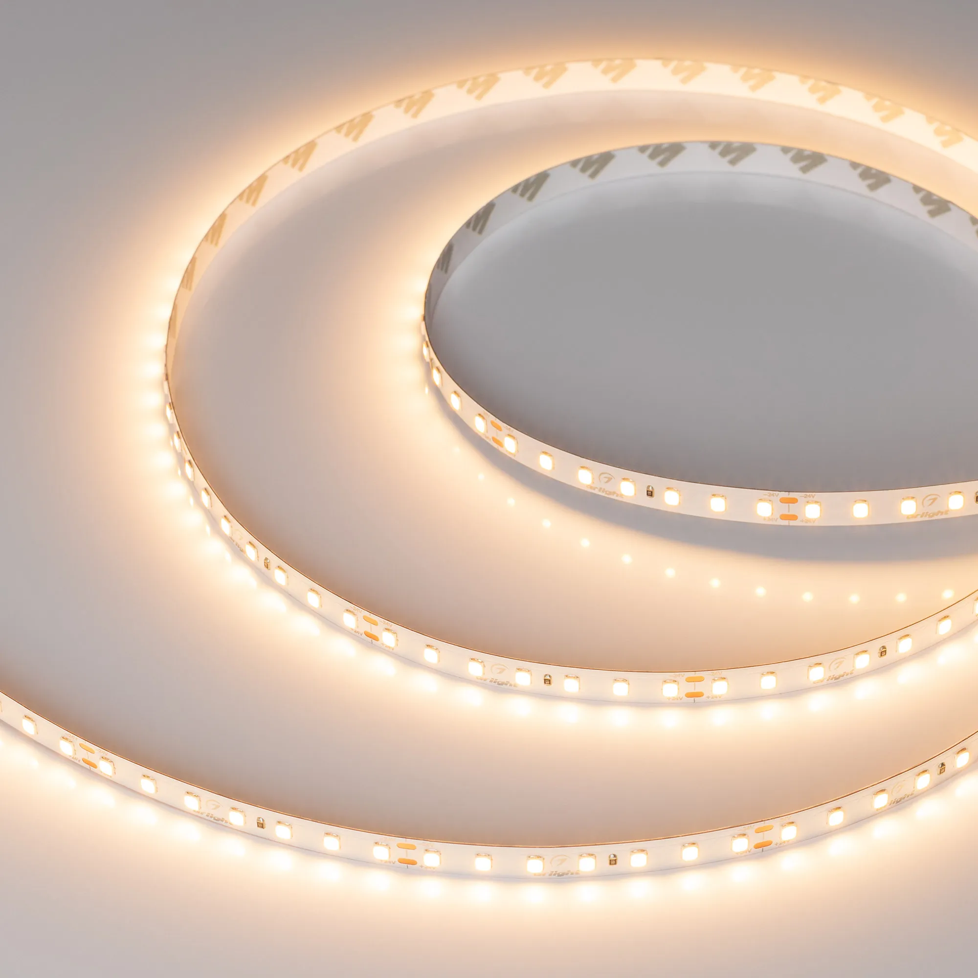 Лента UL-A112-8mm 24V Warm2700 (12 W/m, IP20, 5m) (Arlight, 7 лет)