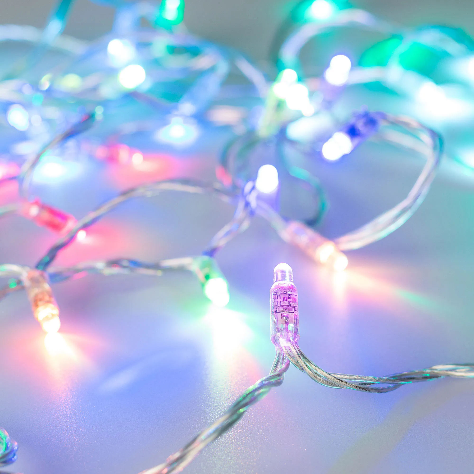 Светодиодная гирлянда ARD-STRING-CLASSIC-9000-CLEAR-60LED-LIVE RGB-SPI (12V, 40W) (Ardecoled, IP65) - изображение товара