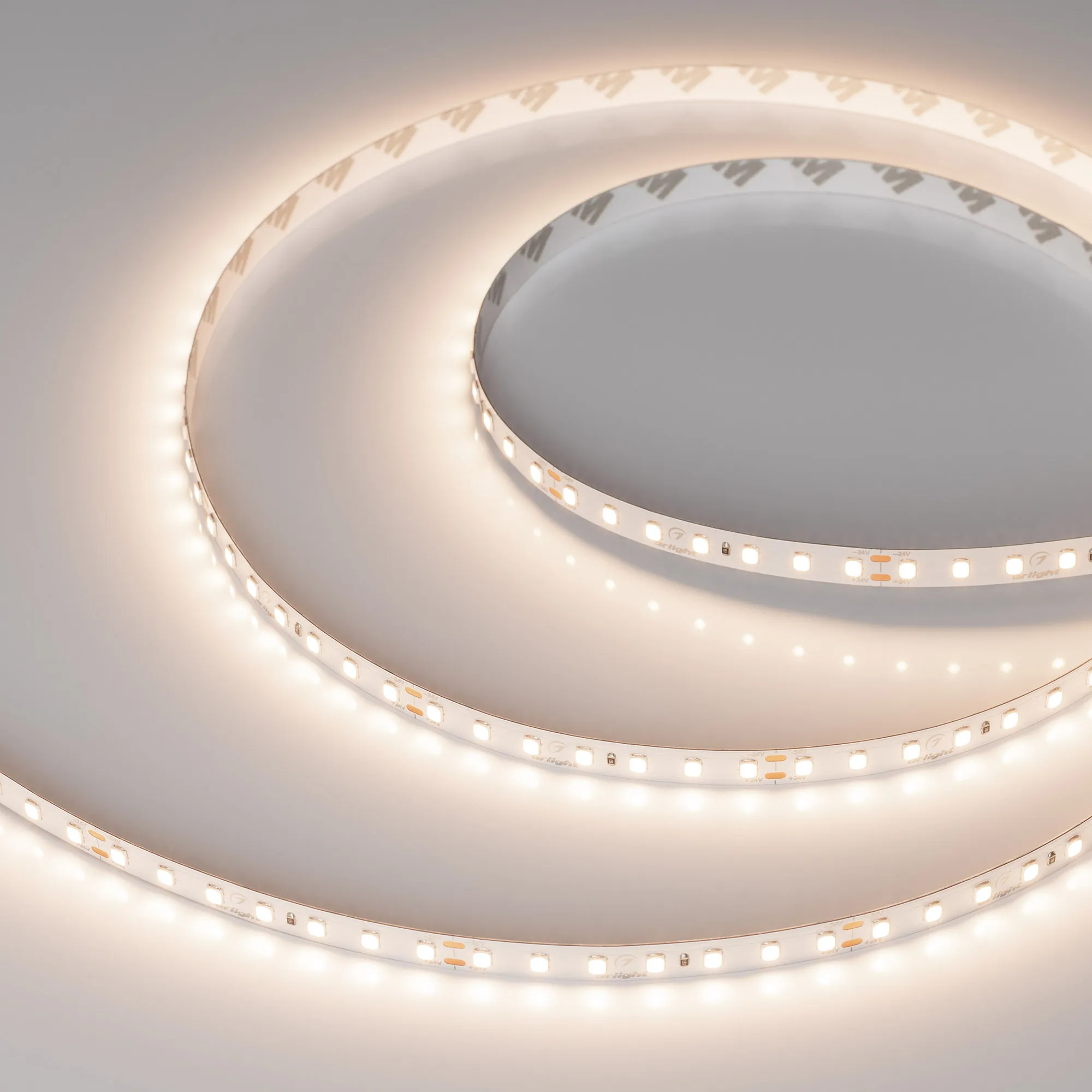 Лента UL-A112-8mm 24V Warm3500 (7 W/m, IP20, 5m) (Arlight, 7 лет)