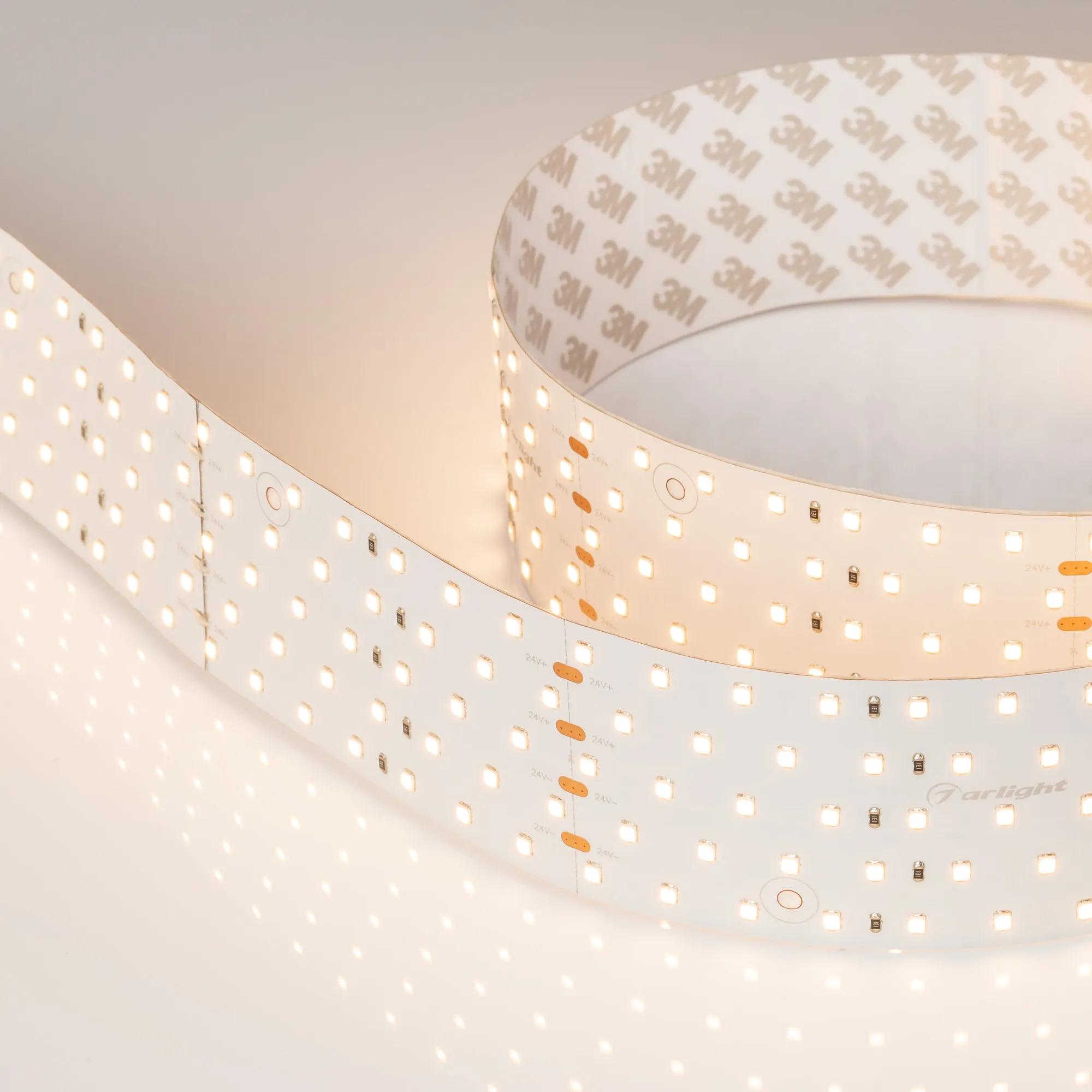 Лента светодиодная RT-A350-58mm 24V Warm3000 (36 W/m, IP20, 2835, 2.5m) (Arlight, Открытый)